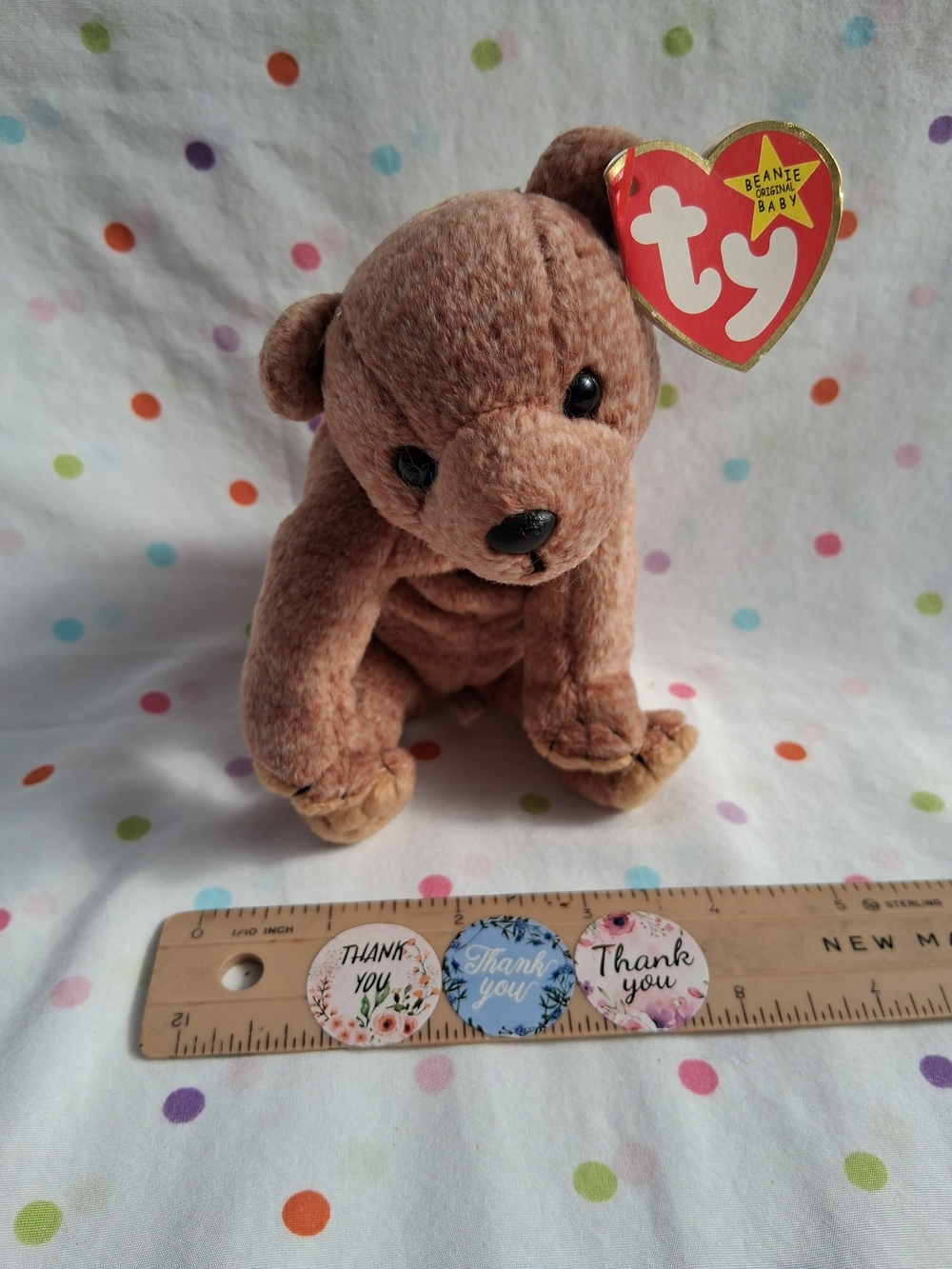 1999 Ty Beanie Baby Pecan The Bear